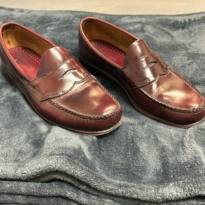 G.H Bass weejun  red leather loafers